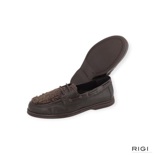 Catwalk, CTWLK Elona mocassin voor dames in bruin leer.