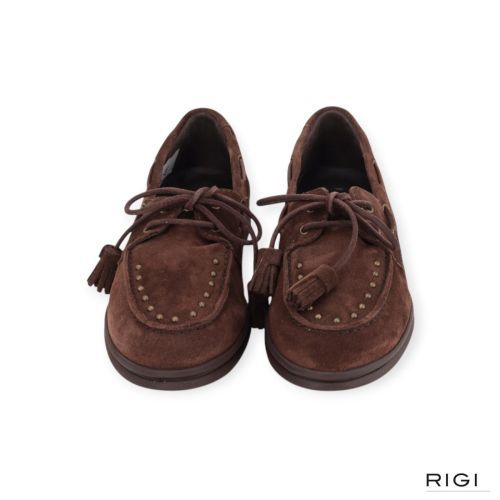 Catwalk, CTWLK Elowen mocassin in bruin suède voor dames. 