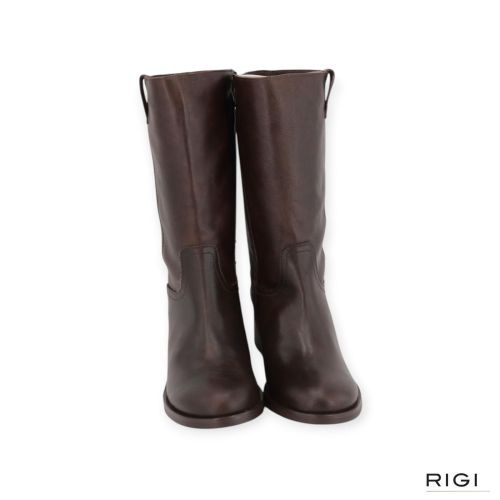 CTWLK, Catwalk Ericci enkellaars in bruin leer voor dames. CTWLK, Catwalk Ericci enkellaars in bruin leer voor dames.