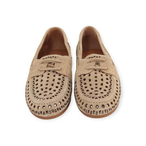 CTWLK Catwalk Gigi mocassin in beige leer.