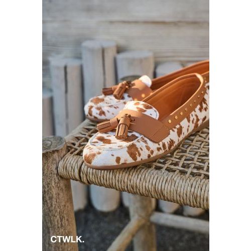 Catwalk Gilroy mocassin in cow pony voor dames. 