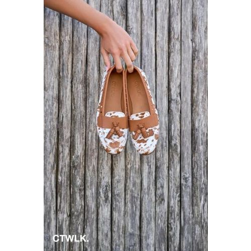 Catwalk Gilroy mocassin in cow pony voor dames. 