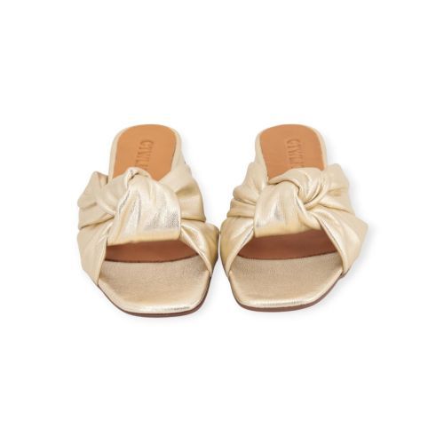 Catwalk CTWLK Gipsy slipper, muiltje voor dames in goud leer. Catwalk CTWLK Gipsy slipper, muiltje voor dames in goud leer.