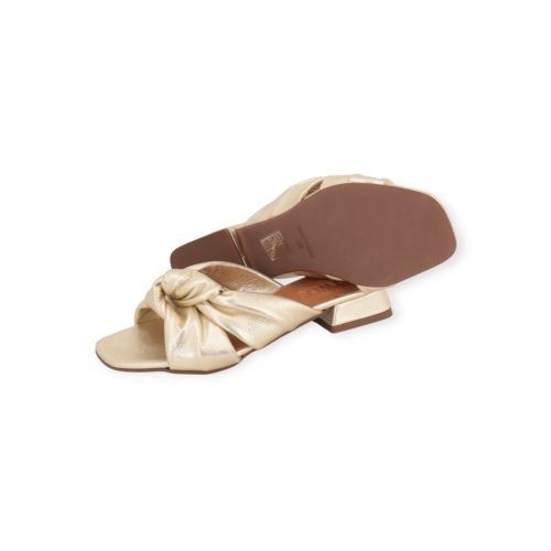 Catwalk CTWLK Gipsy slipper, muiltje voor dames in goud leer. Catwalk CTWLK Gipsy slipper, muiltje voor dames in goud leer.