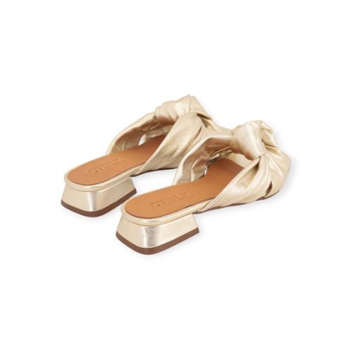 Catwalk CTWLK Gipsy slipper, muiltje voor dames in goud leer. Catwalk CTWLK Gipsy slipper, muiltje voor dames in goud leer.