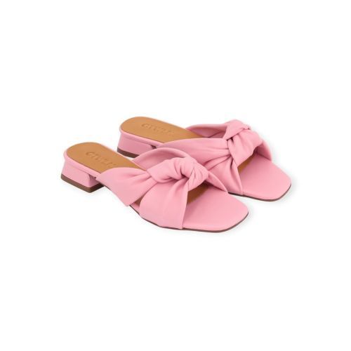 Catwalk CTWLK Gipsy slipper, muiltje voor dames in roze leer. Catwalk CTWLK Gipsy slipper, muiltje voor dames in roze leer.
