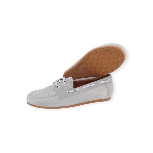 Catwalk Giraf mocassin in lichtblauw suède voor dames.