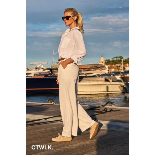 CTWLK Catwalk Giraf dames mocassin in het zand suede.