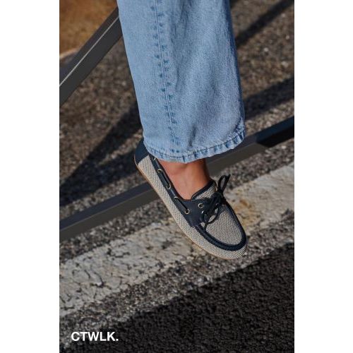 Catwalk CTWLK Girona mocassin blauw leer voor dames. Catwalk CTWLK Girona mocassin blauw leer voor dames.
