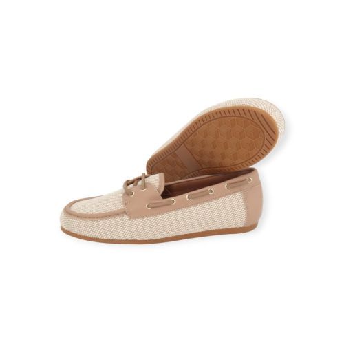 Catwalk CTWLK Girona mocassin beige raffia leer voor dames.