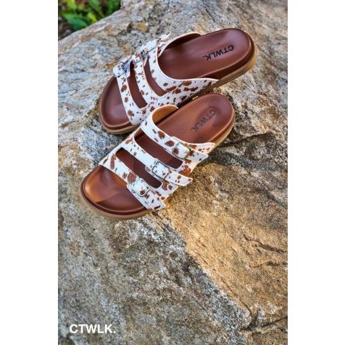 Catwalk CTWLK Gisele slipper cow pony leer voor dames. Catwalk CTWLK Gisele slipper cow pony leer voor dames.