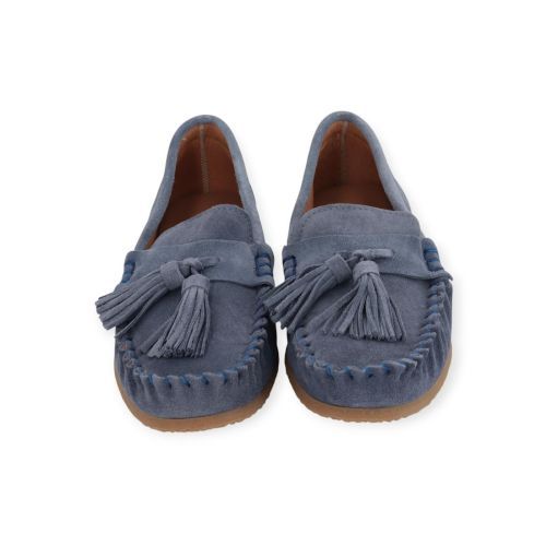 Ctwlk Catwalk Pablito dames mocassin in het jeans suede leer. Ctwlk Catwalk Pablito dames mocassin in het jeans suede leer.