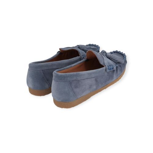 Ctwlk Catwalk Pablito dames mocassin in het jeans suede leer. Ctwlk Catwalk Pablito dames mocassin in het jeans suede leer.