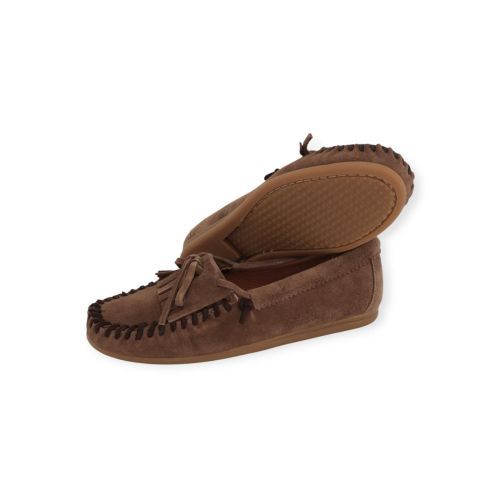 Ctwlk Catwalk Patron dames mocassin in het bruin suede.