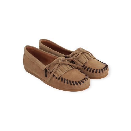 Ctwlk Catwalk Patron dames mocassin in het cognac suede.