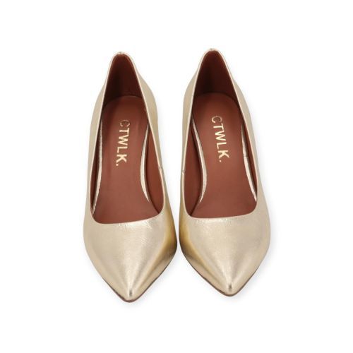 Catwalk CTWLK Rabella G7 pump voor dames in goud shining leer. Catwalk CTWLK Rabella G7 pump voor dames in goud shining leer.