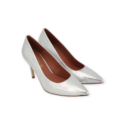 Catwalk CTWLK Rabella H2 pump voor dames in zilver shining leer. Catwalk CTWLK Rabella H2 pump voor dames in zilver shining leer.
