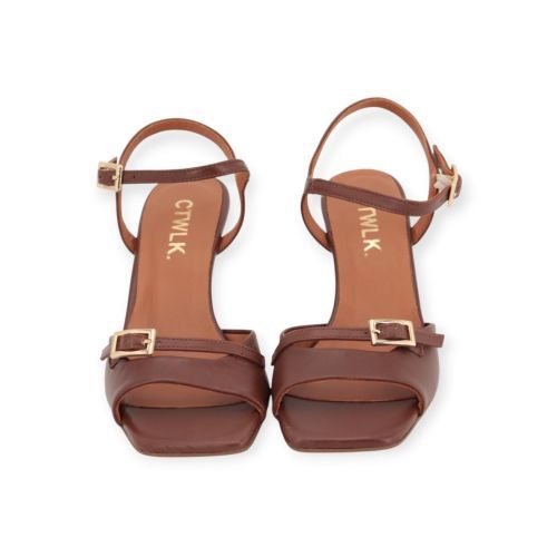 CTWLK Ramble G7 sandaal voor dames in bruin leer. CTWLK Ramble G7 sandaal voor dames in bruin leer.