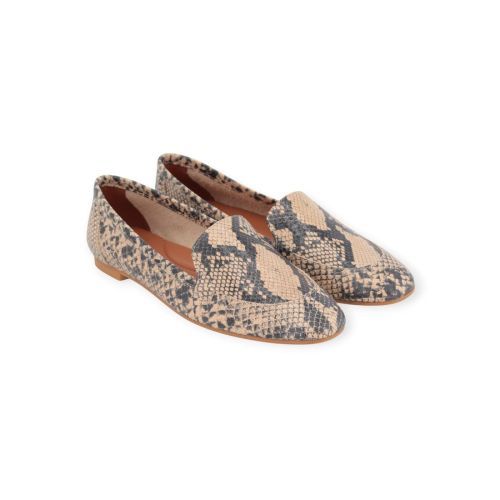 CTWLK Catwalk Ritacha M3 dames mocassin in nude pitton print. CTWLK Catwalk Ritacha M3 dames mocassin in nude pitton print.