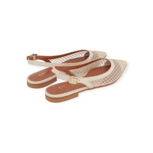 CTWLK Romee Q8 ballerina in beige voor dames.