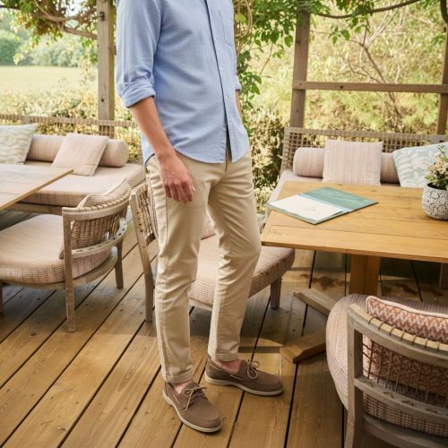 CTWLK Catwalk Simon Q7 veterschoen in taupe suède voor heren. 