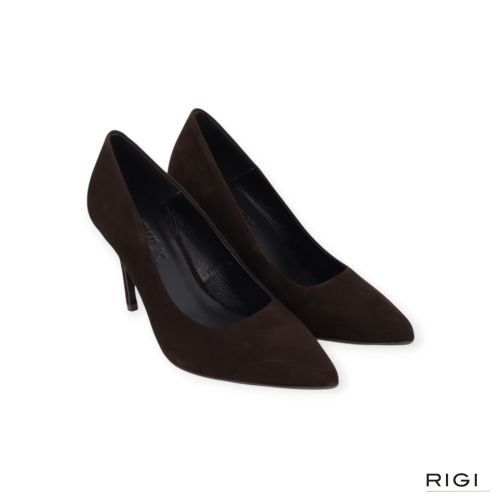 CTWLK Tabella/A6 pump in bruin suède voor dames. 