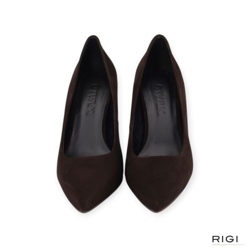 CTWLK Tabella/A6 pump in bruin suède voor dames. 