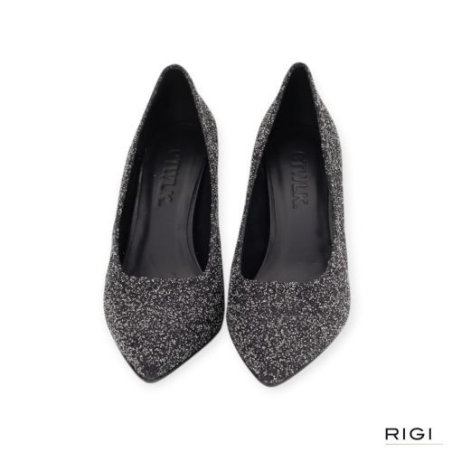 CTWLK Tabella/D3 pump in zwart glitter leer voor dames. 