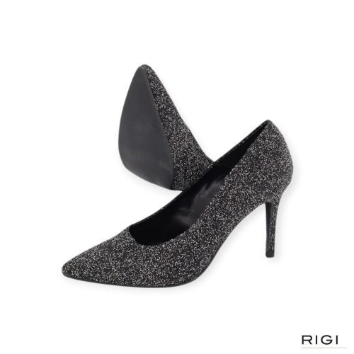 CTWLK Tabella/D3 pump in zwart glitter leer voor dames. 