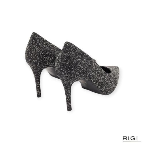 CTWLK Tabella/D3 pump in zwart glitter leer voor dames. 