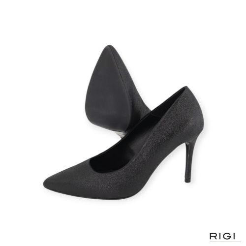 CTWLK Tabella/J8 pump in zwart metallic suède voor dames. 
