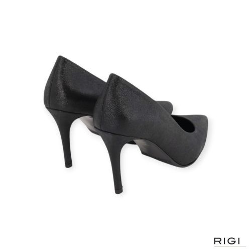 CTWLK Tabella/J8 pump in zwart metallic suède voor dames. 