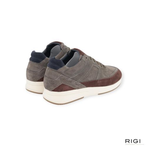 Cycleur De Luxe Aubisque NB1 sneaker voor heren in bruin met taupe suède. 