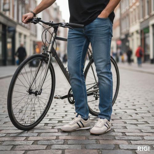 Cycleur de Luxe CR14 heren sneaker in het beige met grijs suede. Cycleur de Luxe CR14 heren sneaker in het beige met grijs suede.