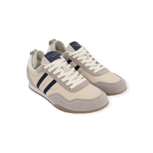 Cycleur de Luxe CR14 heren sneaker in het beige met grijs suede. Cycleur de Luxe CR14 heren sneaker in het beige met grijs suede.