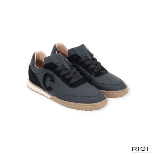 Cycleur De Luxe Cuscuta dames sneaker in zwart leer. Cycleur De Luxe Cuscuta dames sneaker in zwart leer.
