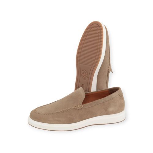 Cycleur De Luxe DC1 mocassin voor heren in beige suède. 