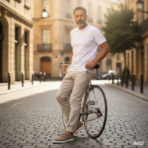 Cycleur De Luxe DC9 veterschoen voor heren in beige suède.