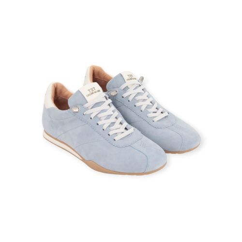 Cycleur De Luxe DL08 sneaker voor dames in lichtblauw suède.