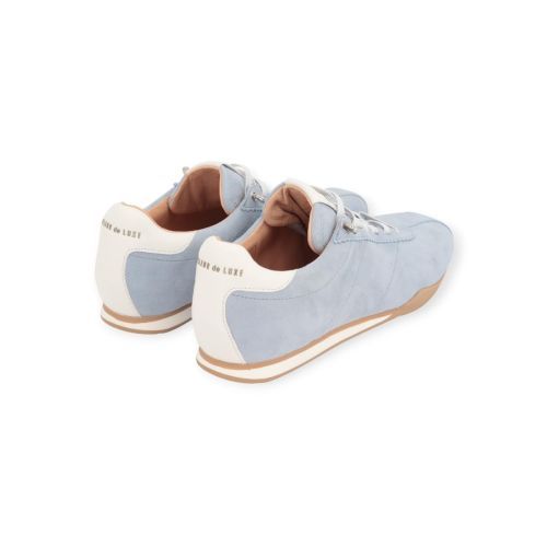 Cycleur De Luxe DL08 sneaker voor dames in lichtblauw suède.