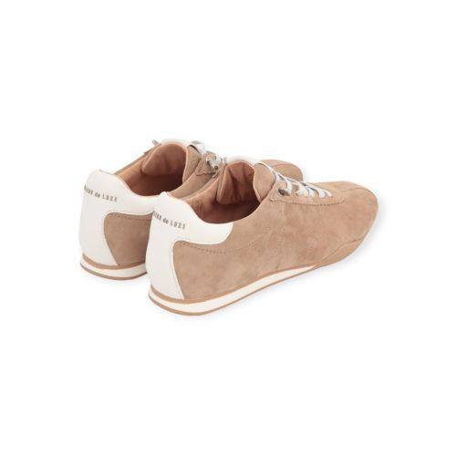 Cycleur De Luxe DL08 sneaker voor dames in zand suède. 