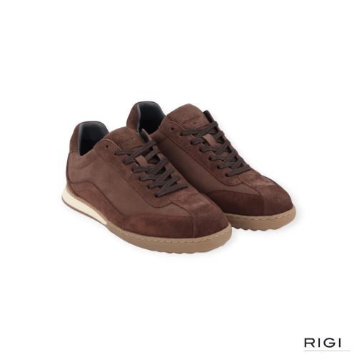 Cycleur De Luxe Grib sneaker voor heren in bruin suède met nubuck. 