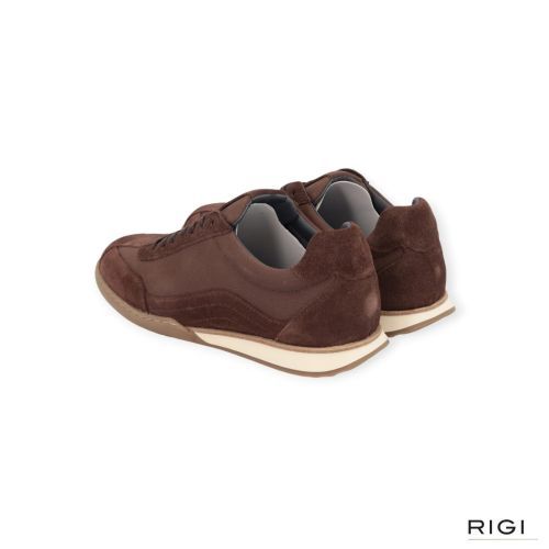 Cycleur De Luxe Grib sneaker voor heren in bruin suède met nubuck. 