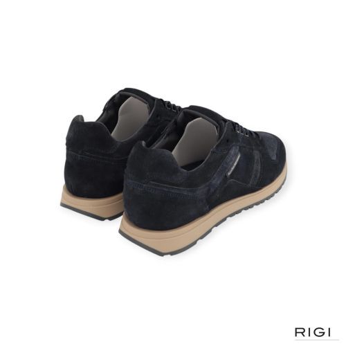Cycleur De Luxe Jog V2 sneaker voor heren in blauw navy suède. 