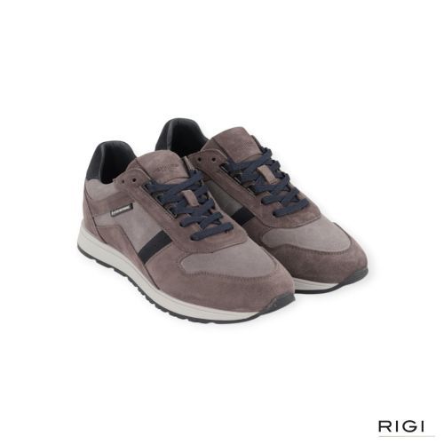 Cycleur De Luxe Jog V2 multi sneaker voor heren in taupe, grijs suède. Cycleur De Luxe Jog V2 multi sneaker voor heren in taupe, grijs suède.