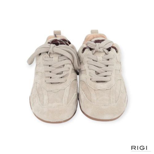 Cycleur De Luxe Lily dames sneaker in beige suede leer.