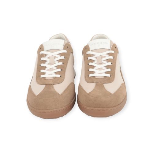 Cycleur De Luxe New Crash 2 sneaker voor heren in beige suède.