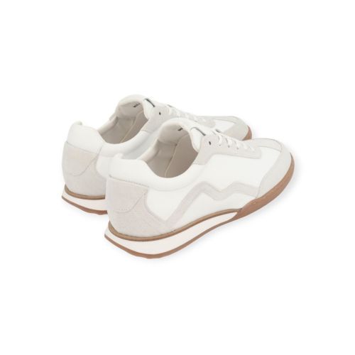 Cycleur De Luxe New Crash 3 sneaker voor heren in wit leer.