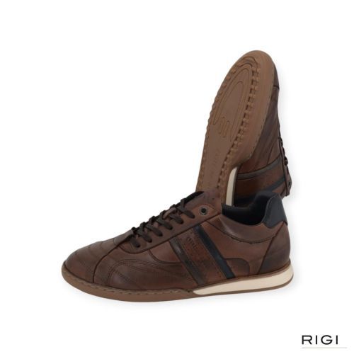 Cycleur De Luxe New Crush Born sneaker in donker cognac leer voor heren. Cycleur De Luxe New Crush Born sneaker in donker cognac leer voor heren.