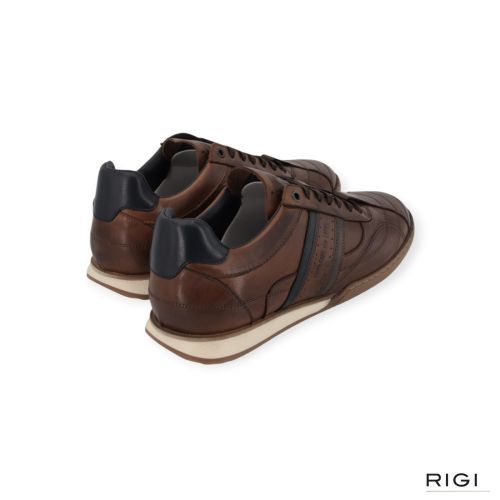 Cycleur De Luxe New Crush Born sneaker in donker cognac leer voor heren. Cycleur De Luxe New Crush Born sneaker in donker cognac leer voor heren.